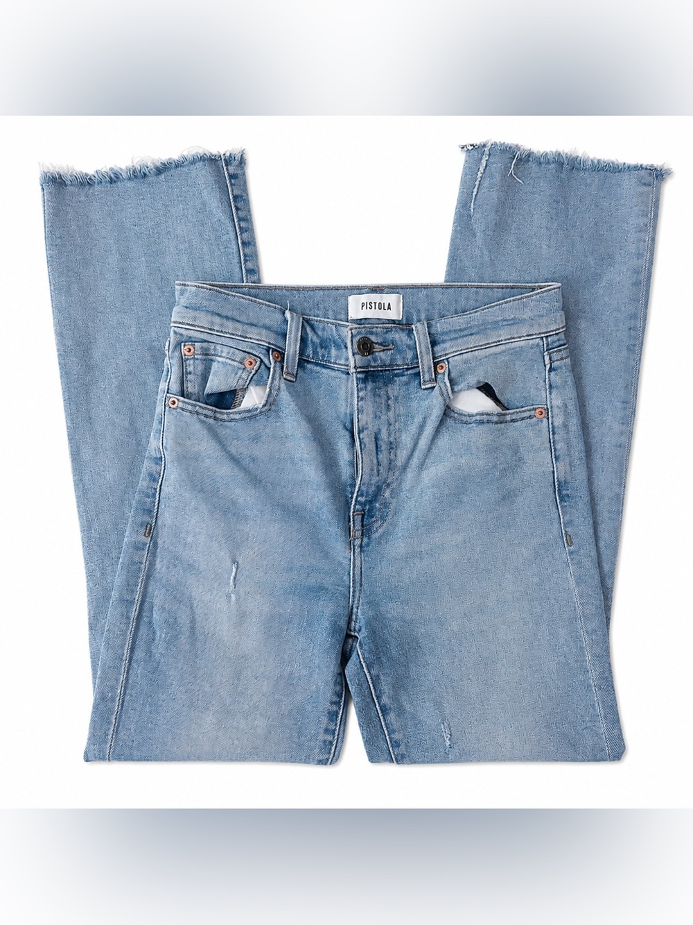 PISTOLA Lennon High Rise Cropped Boot Jeans in Zuma